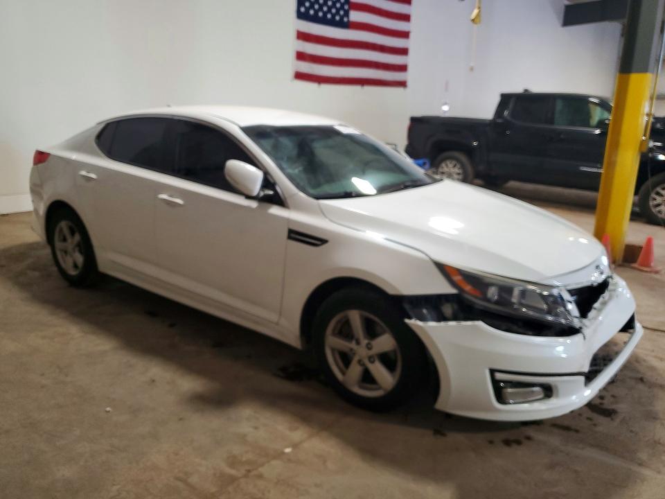 2015 Kia Optima VIN 5XXGM4A70FG507008 COPART salvage auction — FRONT END, De - Salvage Certificate, sold $15 on 2026-07-29 (photo 4)