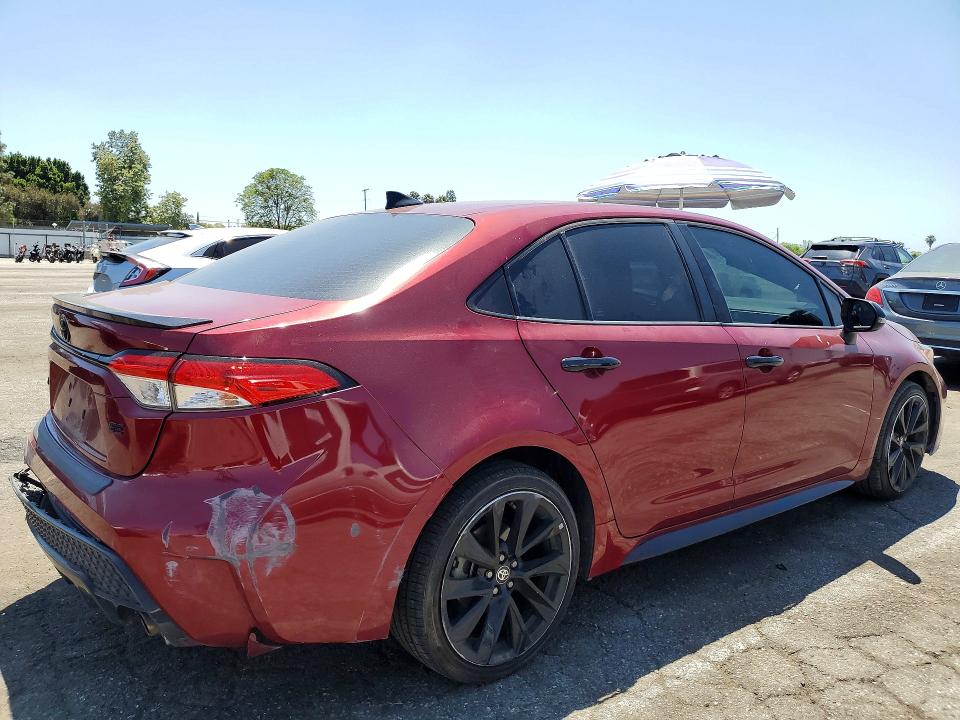 2022 Toyota VIN 5YFS4MCE3NP103731 COPART salvage auction — REAR END, Ca - Salvage Certificate, sold $5,900 on 2026-07-10 (photo 3)