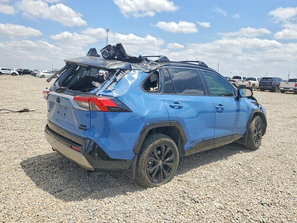 2024 Toyota Rav 4 VIN JTME6RFV3RJ058171 COPART salvage auction — ROLLOVER, Tx - Salvage Vehicle Title, sold $2,750 on 2026-07-14 (photo 3)