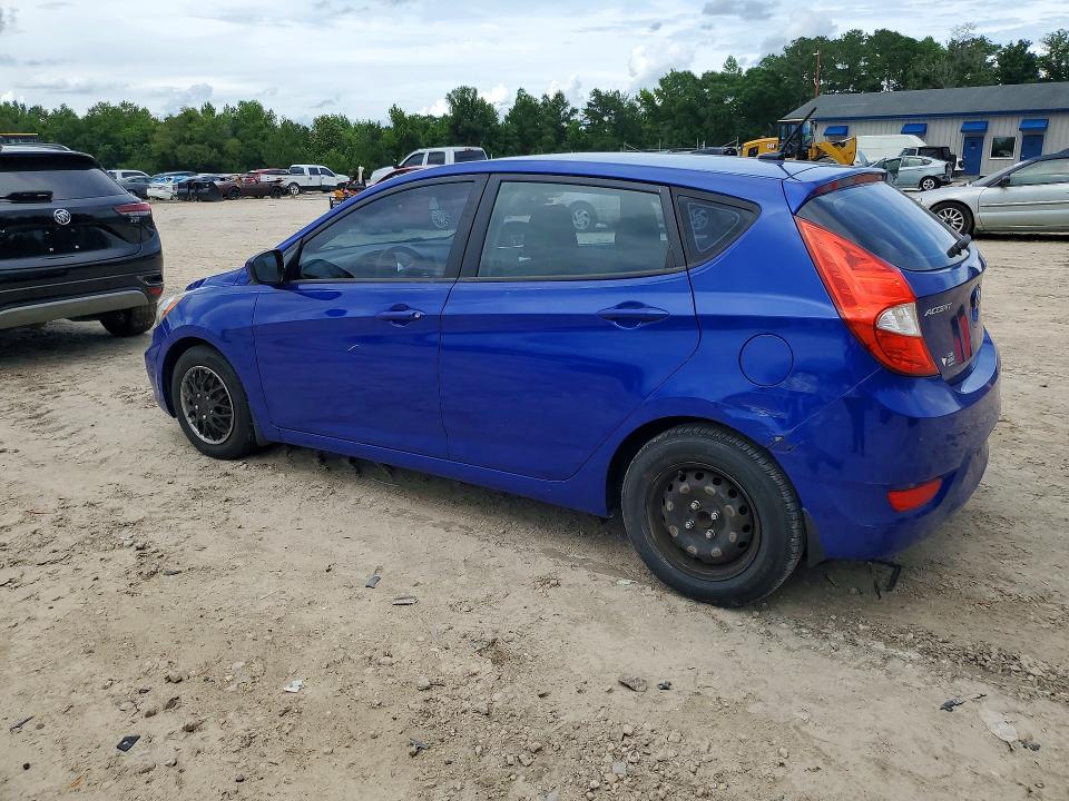 2013 Hyundai Accent VIN KMHCT5AE5DU084726 COPART salvage auction — MINOR DENT/SCRATCHES, Fl - Cert Of Title Slvg Rebuildable, sold $725 on 2026-07-17 (photo 2)