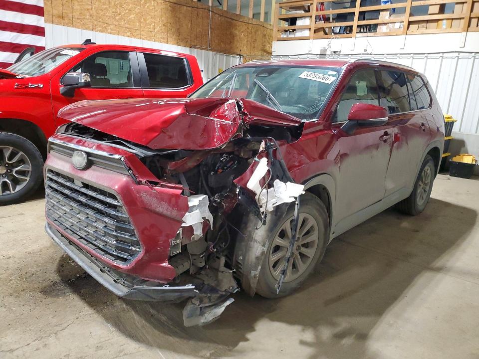 2024 Toyota VIN 5TDAAAB56RS047673 COPART salvage auction — FRONT END, Ak - Bill Of Sale- Salvage, sold $13,100 on 2026-07-14 (photo 1)
