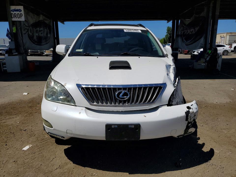 2008 Lexus Rx 350 VIN 2T2GK31U58C053107 COPART salvage auction — FRONT END, Ca - Salvage Certificate, sold $775 on 2026-07-02 (photo 5)