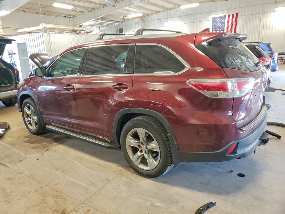 2015 Toyota Highlander VIN 5TDDKRFH2FS126685 COPART salvage auction — FRONT END, Mn - Cert Of Title-Salvage, sold $1,250 on 2026-07-21 (photo 2)