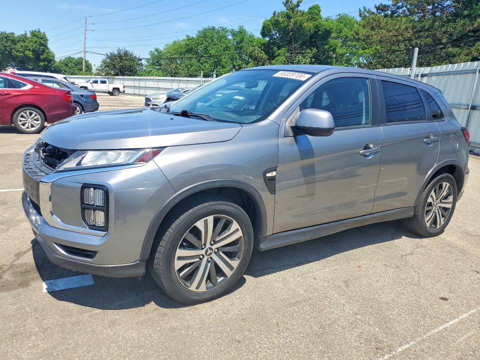 2020 Mitsubishi Outlander VIN JA4AP3AU1LU017674 COPART salvage auction — FRONT END, Oh - Certificate Of Title, sold $4,750 on 2026-07-17 (photo 1)