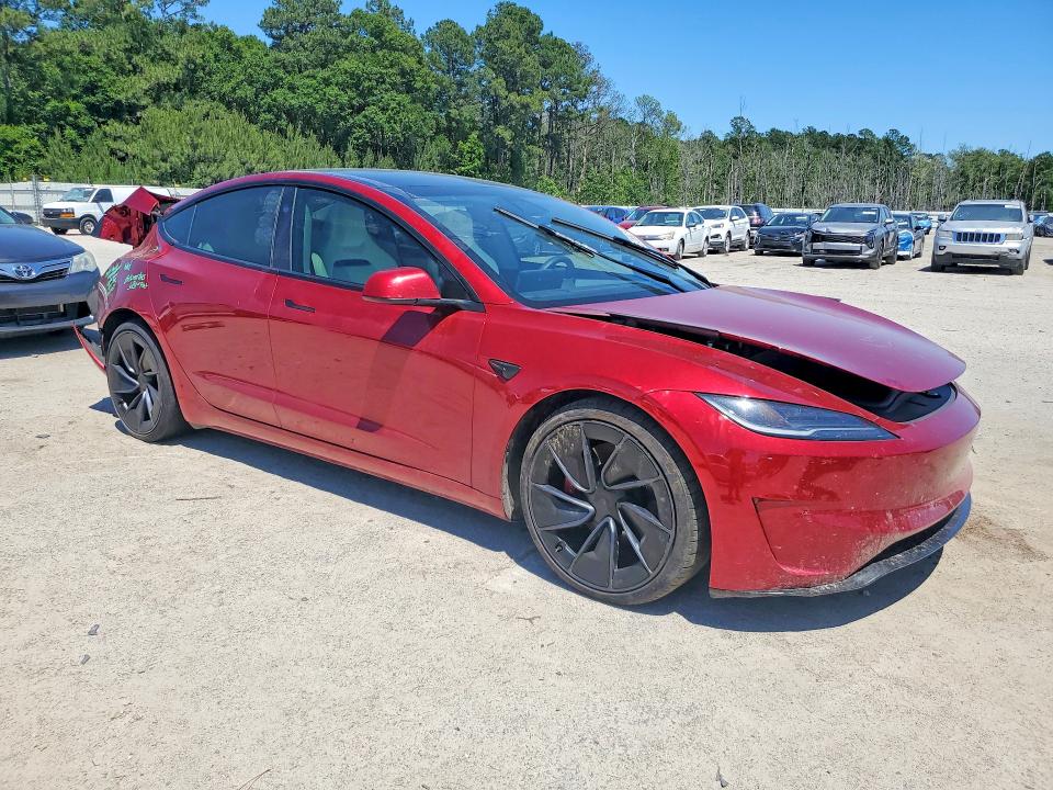 2024 Tesla Model 3 VIN 5YJ3E1ET8RF796972 COPART salvage auction — REAR END, Ca - Salvage Certificate, sold $10,500 on 2026-07-08 (photo 4)