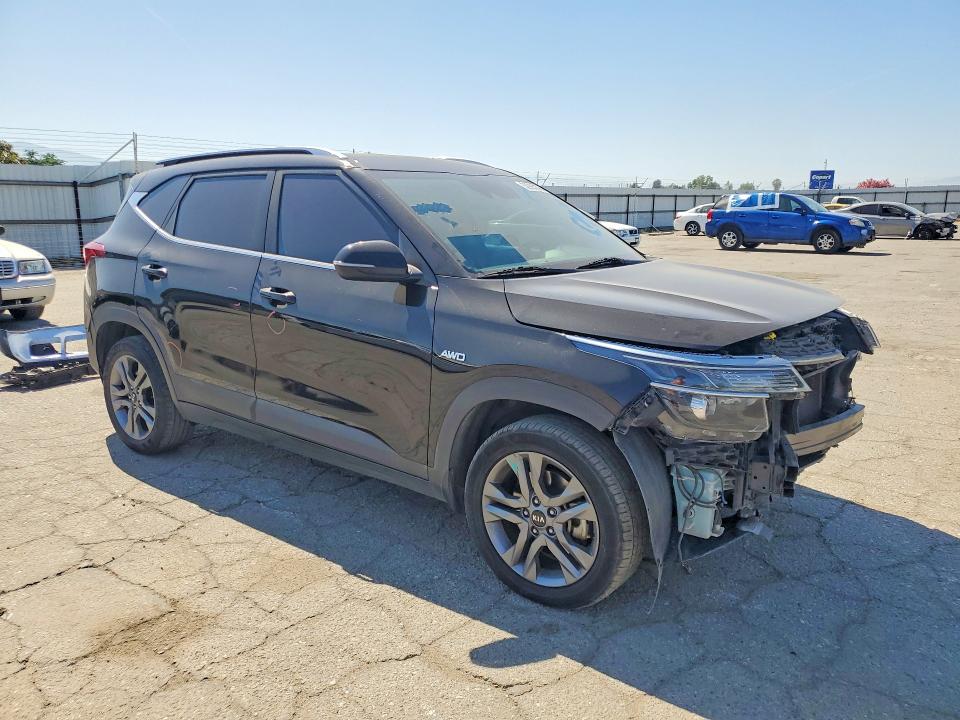 2021 Kia Seltos VIN KNDEUCAA9M7122159 COPART salvage auction — FRONT END, Ca - Salvage Certificate, sold $2,050 on 2026-07-06 (photo 4)
