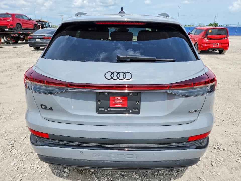 2024 Audi Q4 e-tron VIN WA1LUBFZ9RP084319 COPART salvage auction — VANDALISM, Fl - Certificate Of Destruction, sold $17,100 on 2026-07-15 (photo 6)