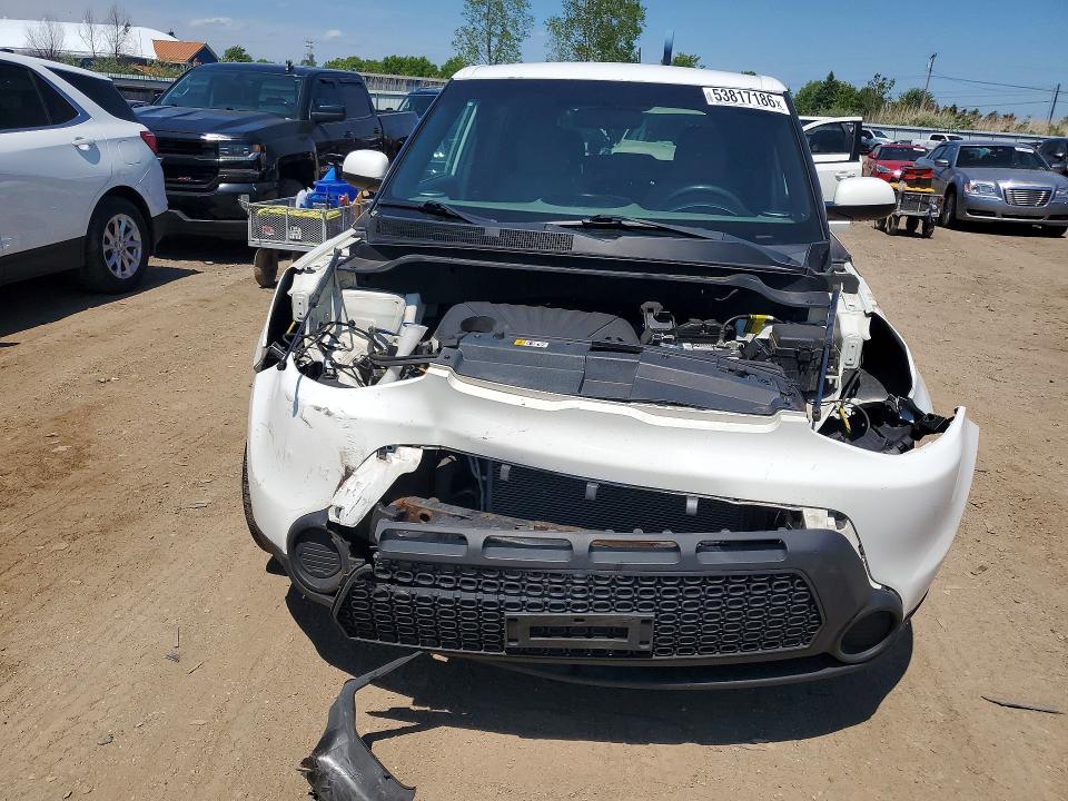 2015 Kia Soul VIN KNDJN2A20F7197270 COPART salvage auction — FRONT END, Oh - Cert Of Title-Salvage, sold $400 on 2026-07-06 (photo 5)