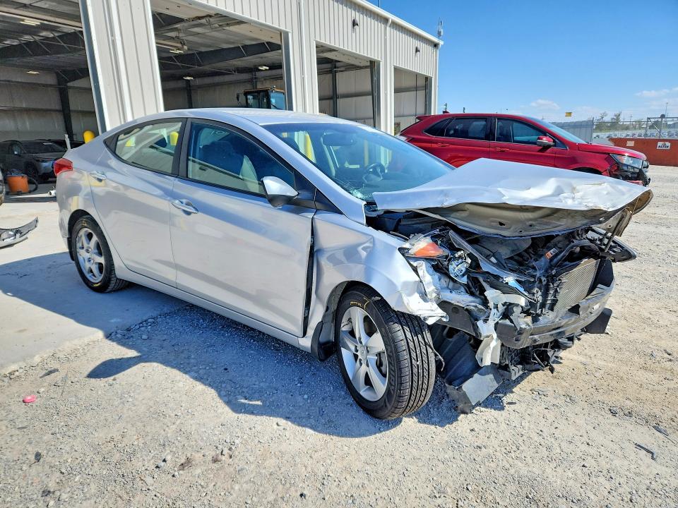 2013 Hyundai Elantra VIN KMHDH4AE9DU559164 COPART salvage auction — FRONT END, Ne - Cert Of Title-Salvage, sold $225 on 2026-07-14 (photo 4)