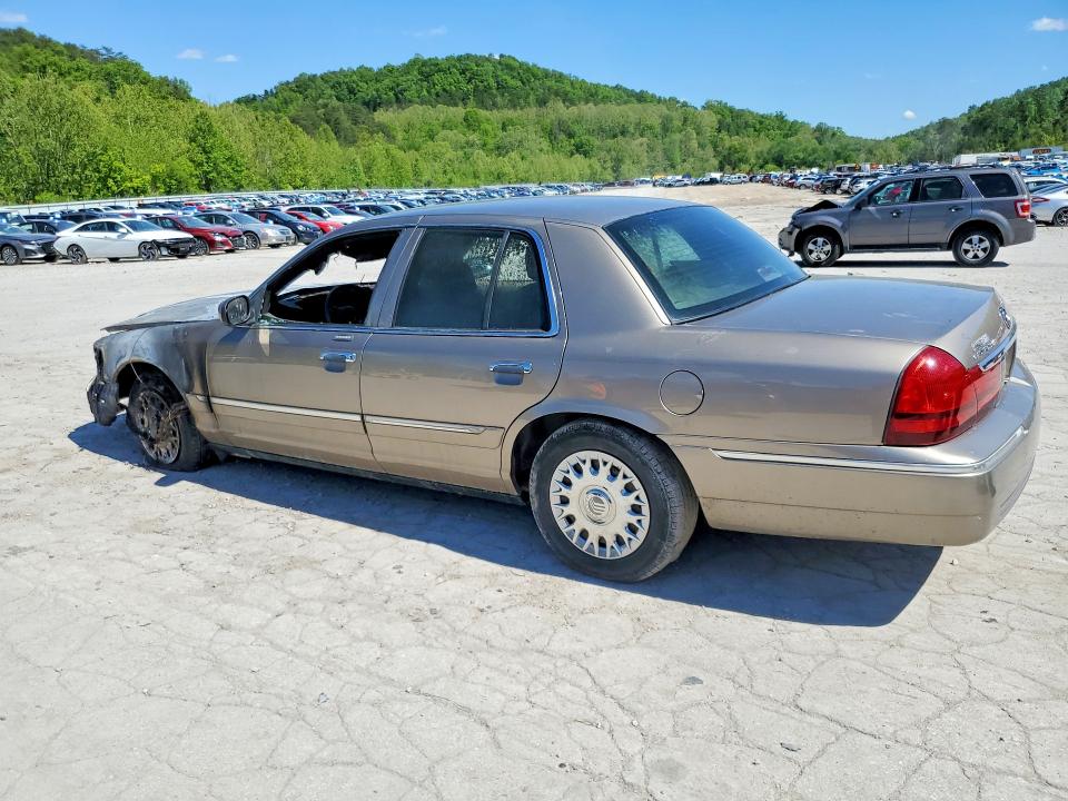 2003 Mercury Grand marquis VIN 2MEFM74WX3X701882 COPART salvage auction — BURN, Wv - Salvage Certificate, sold $450 on 2026-07-23 (photo 2)