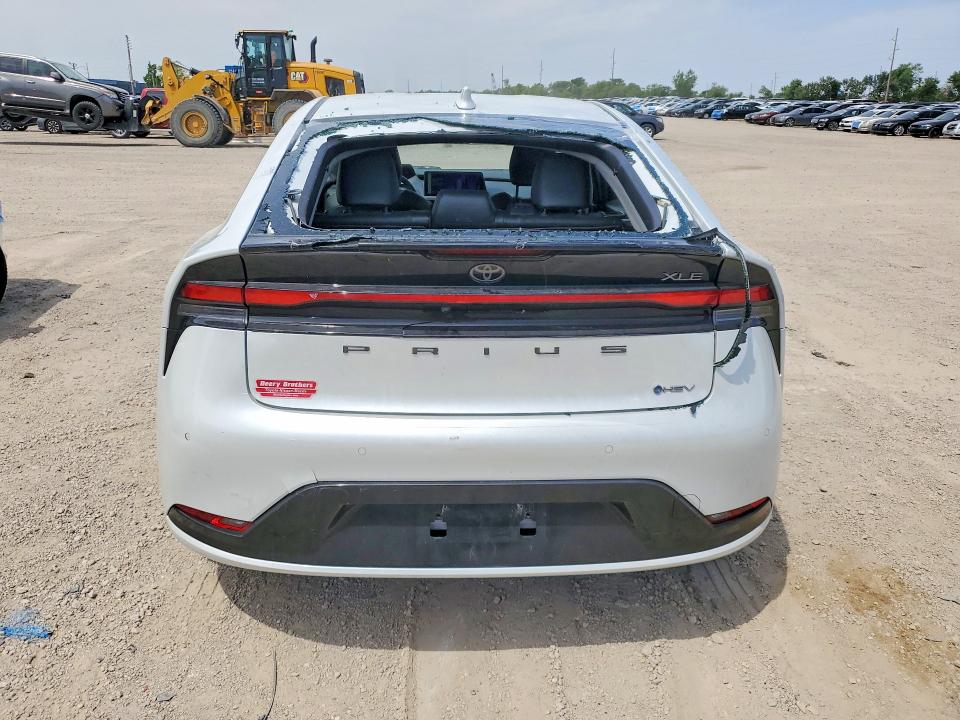 2024 Toyota Prius VIN JTDACAAU2R3035072 COPART salvage auction — HAIL, Ia - Cert Of Title-Salvage Title, sold $14,700 on 2026-07-15 (photo 6)
