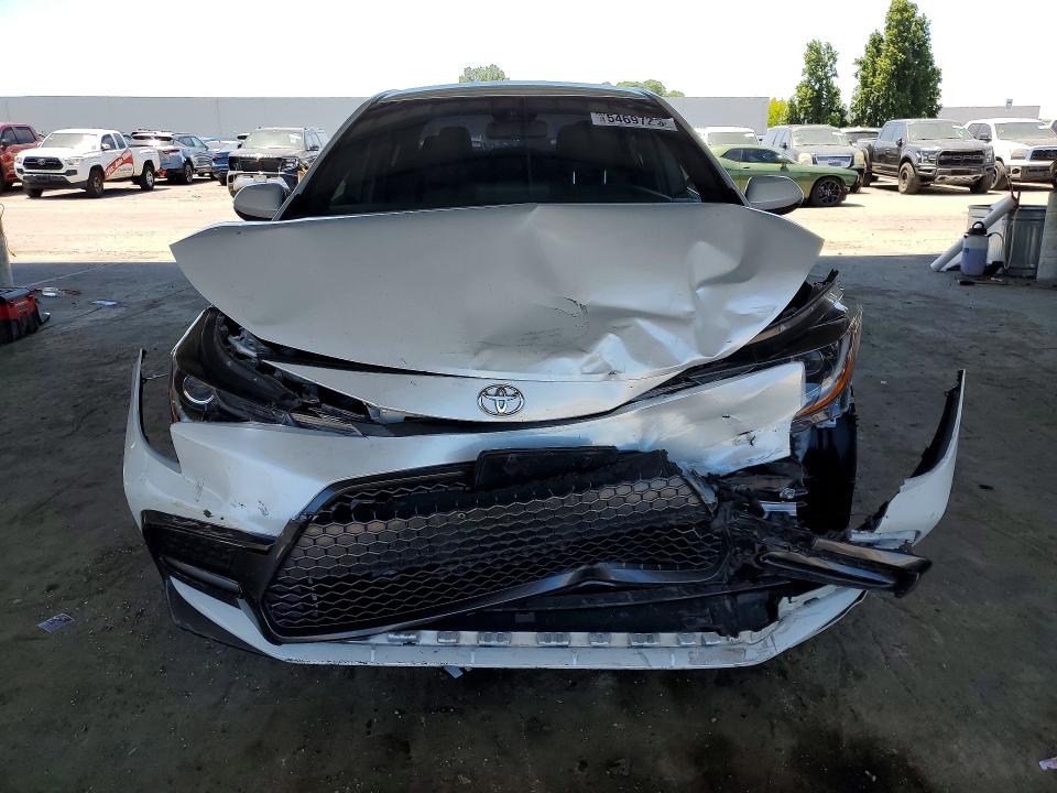 2022 Toyota Corolla VIN JTDS4MCE7NJ087912 COPART salvage auction — FRONT END, Ca - Salvage Certificate, sold $3,700 on 2026-07-09 (photo 5)