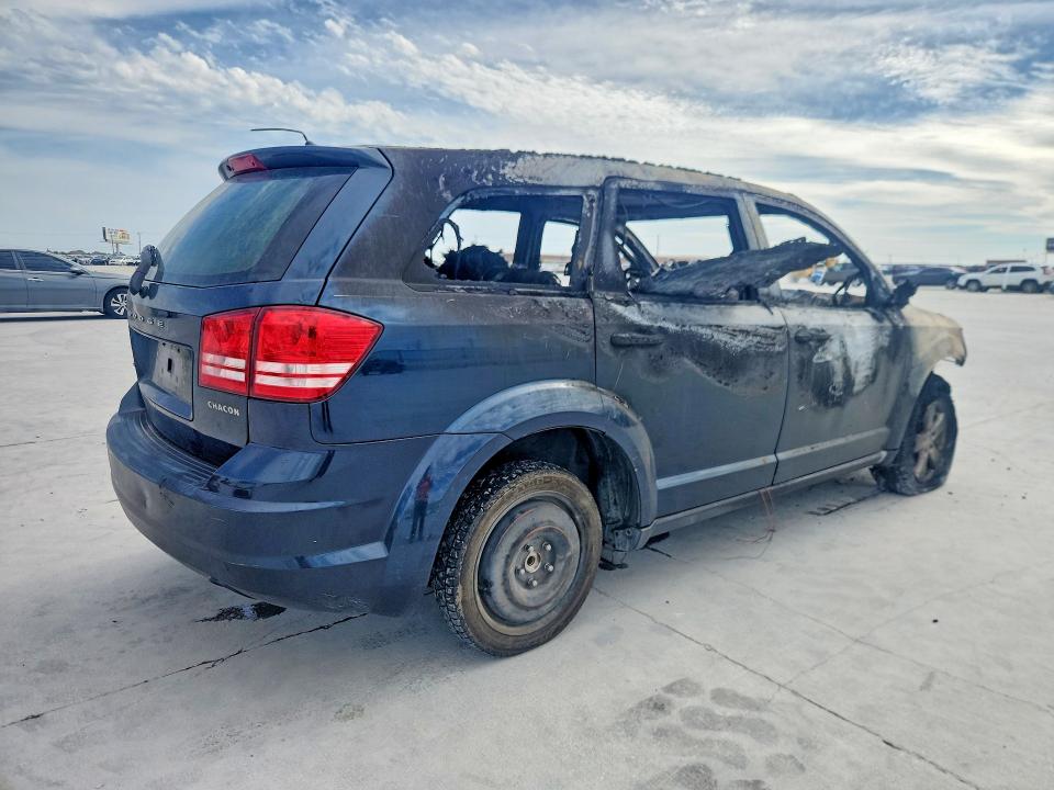 2013 Dodge Journey VIN 3C4PDCAB0DT509633 COPART salvage auction — BURN, Tx - Nonrepairable Title, sold $175 on 2026-07-02 (photo 3)