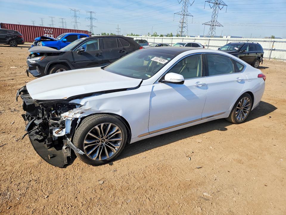 2016 Hyundai Genesis VIN KMHGN4JE8GU113324 COPART salvage auction — FRONT END, Il - Salvage Certificate, sold $1,500 on 2026-07-30 (photo 1)