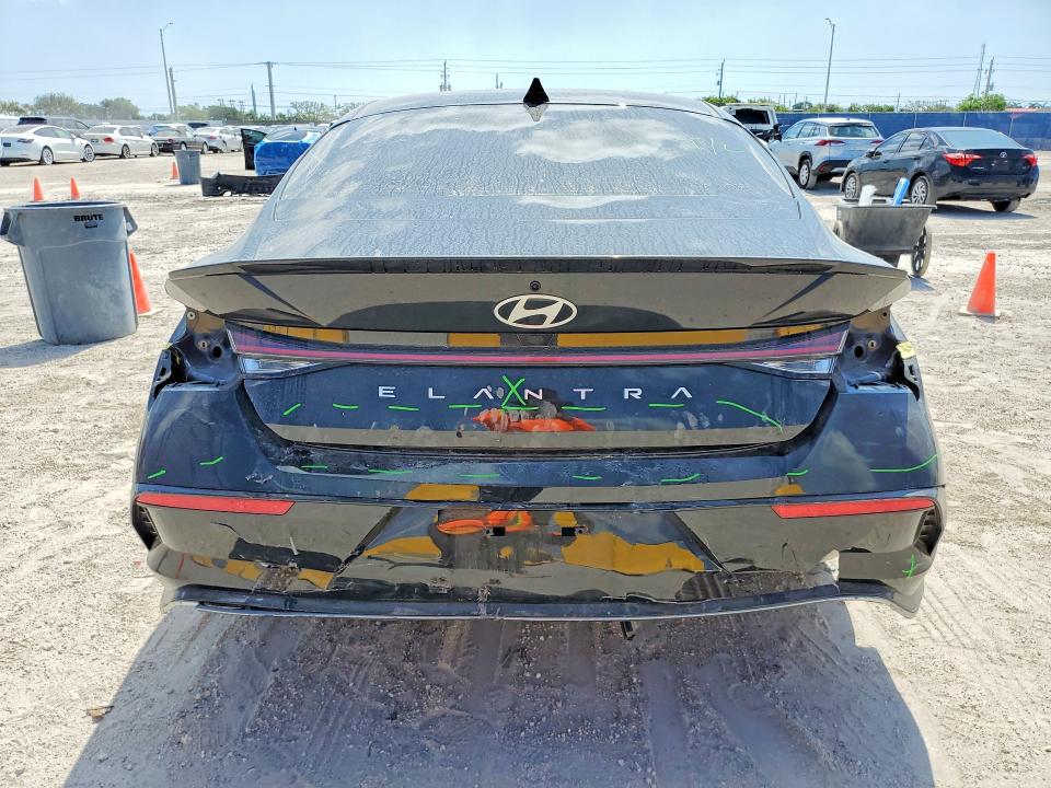 2025 Hyundai Elantra VIN KMHLR4DFXSU864134 COPART salvage auction — FRONT END, FL, sold $5,100 on 2026-07-29 (photo 6)