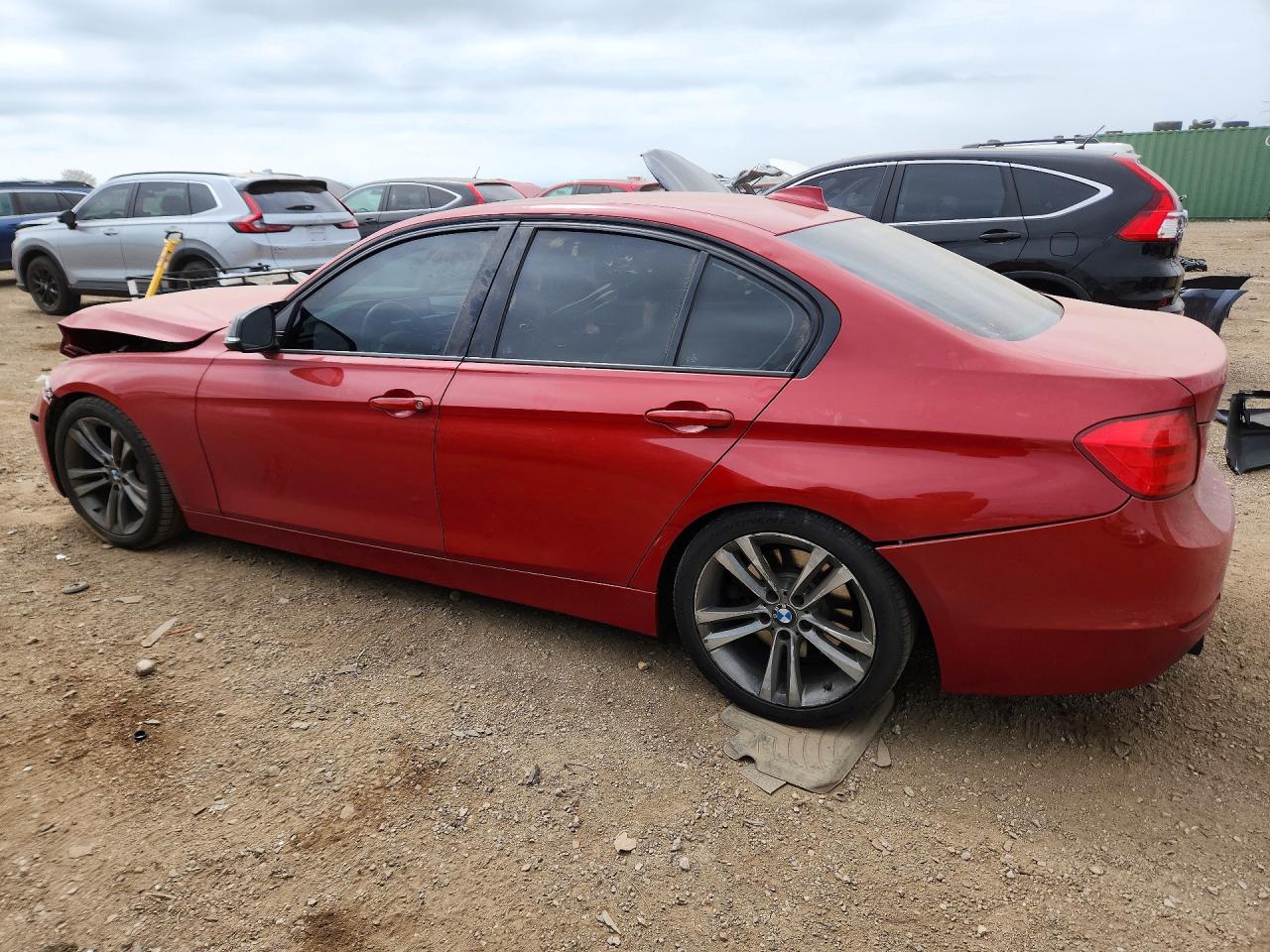 2012 BMW 3 Series VIN WBA3A9C51CF270245 COPART salvage auction — Front End, IL - SALVAGE CERTIFICATE, sold $1,150 on 2026-07-09 (photo 2)