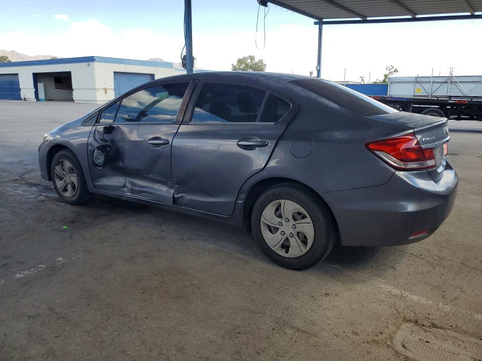2015 Honda Civic VIN 2HGFB2F55FH520526 COPART salvage auction — SIDE, Nm - Cert Of Title-Salvage, sold $800 on 2026-07-24 (photo 2)