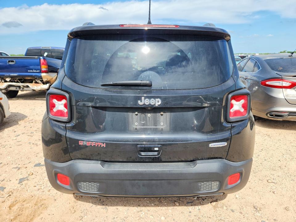 2018 Jeep Renegade VIN ZACCJABB9JPH28815 COPART salvage auction — MECHANICAL, Tx - Salvage Vehicle Title, sold $2,250 on 2026-07-16 (photo 6)