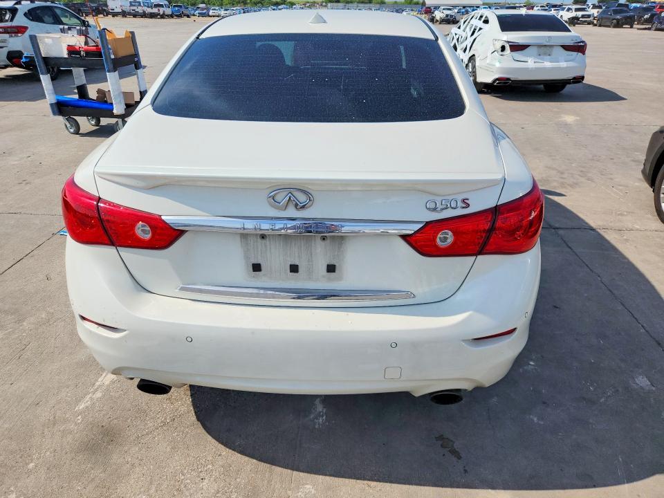 2017 Infiniti Q50 VIN JN1FV7AP9HM850233 COPART salvage auction — REAR END, Tx - Salvage W/Lemon Law Historty, sold $4,600 on 2026-07-06 (photo 6)