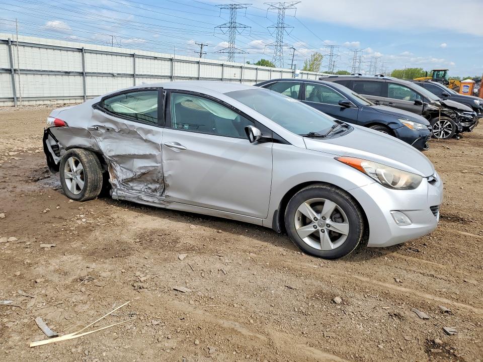 2013 Hyundai VIN KMHDH4AE9DU842227 COPART salvage auction — SIDE, Il - Salvage Certificate, sold $475 on 2026-07-07 (photo 4)