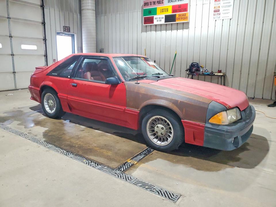 1987 Ford Mustang VIN 1FABP42EXHF211970 COPART salvage auction — FRAME DAMAGE, IN - CERT OF TITLE - REBUILT VEHICL, sold $2,200 on 2026-07-09 (photo 4)