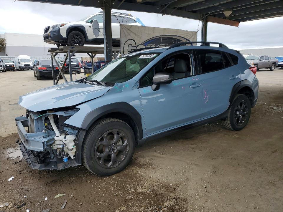 2021 Subaru Crosstrek VIN JF2GTHRC7MH247400 COPART salvage auction — FRONT END, CA - SALVAGE CERTIFICATE, sold $6,500 on 2026-07-07 (photo 1)