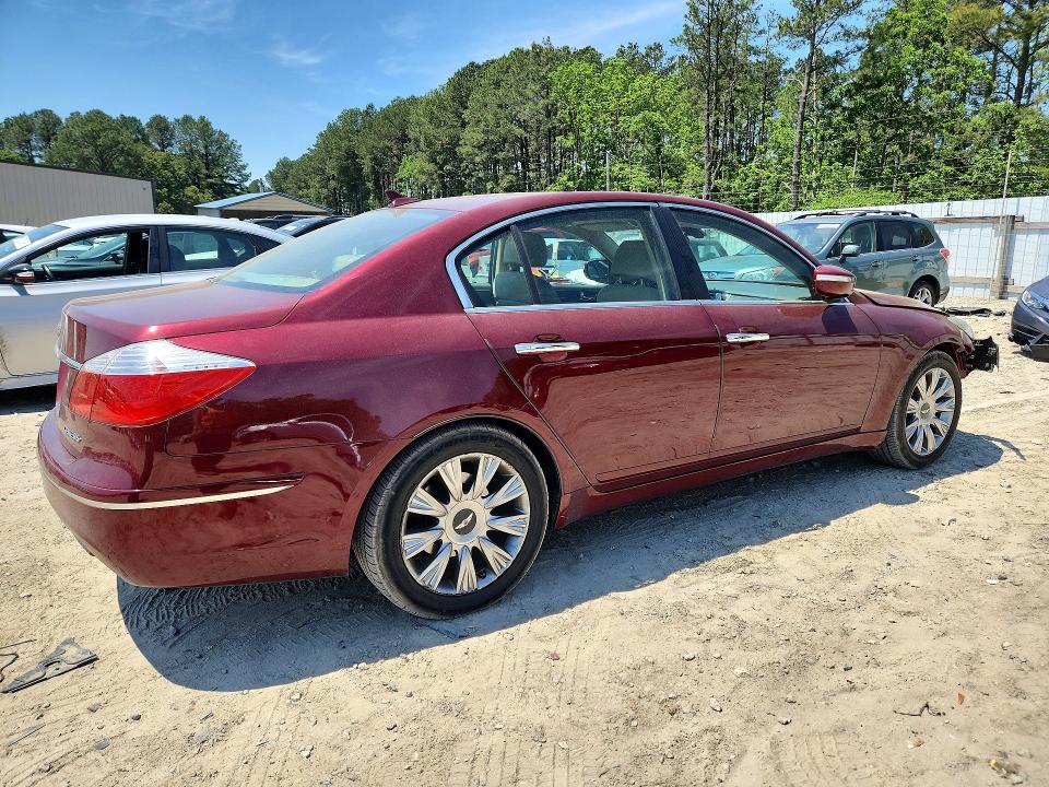 2011 Hyundai Genesis VIN KMHGC4DE4BU124573 COPART salvage auction — FRONT END, Md - Cert Of Salvage > 75% Damage, sold $350 on 2026-07-07 (photo 3)