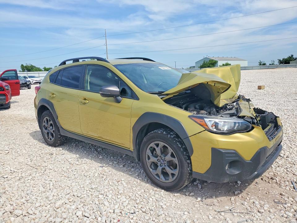 2021 Subaru VIN JF2GTHRC7MH318305 COPART salvage auction — FRONT END, Tx - Salvage Vehicle Title, sold $90 on 2026-07-23 (photo 4)