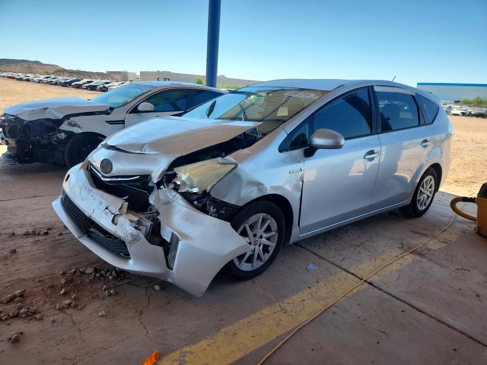 2014 Toyota Prius v VIN JTDZN3EU9EJ008654 COPART salvage auction — FRONT END, Az - Cert Of Title - Salvage, sold $1,600 on 2026-07-07 (photo 1)