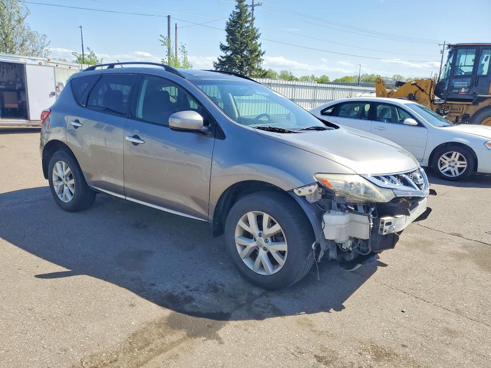 2011 Nissan Murano VIN JN8AZ1MW2BW179936 COPART salvage auction — FRONT END, Mn - Cert Of Title-Salvage, sold $225 on 2026-07-28 (photo 4)