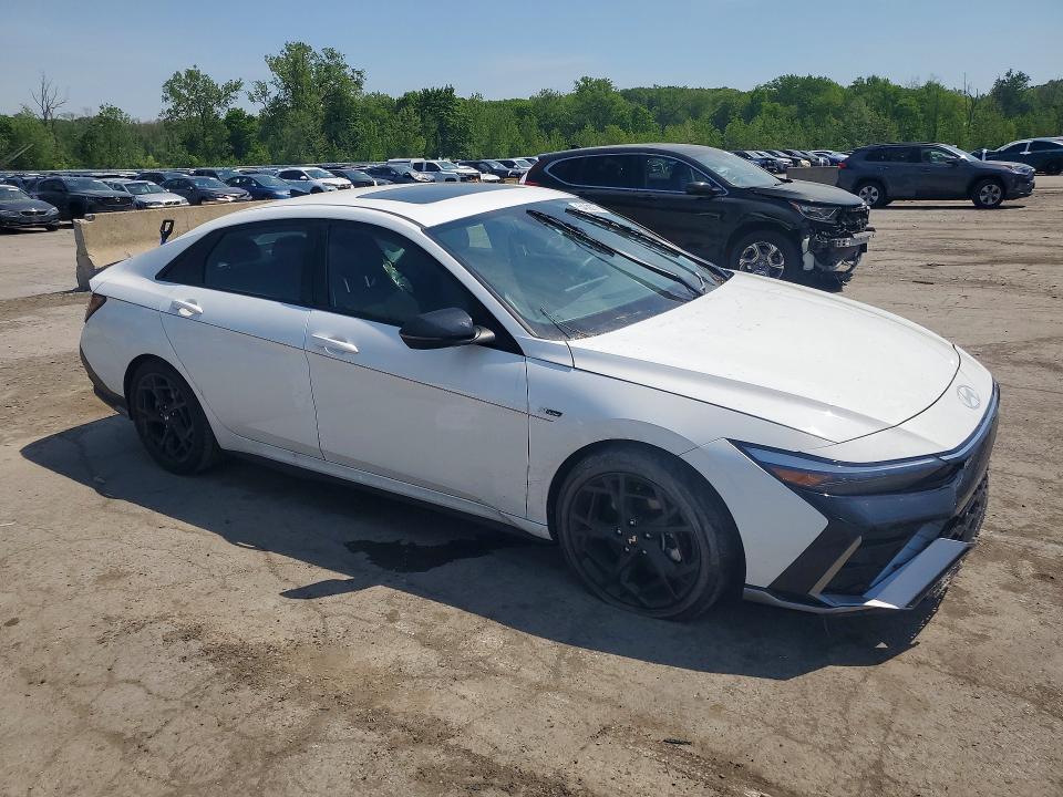 2025 Hyundai Elantra VIN KMHLR4DF2SU075721 COPART salvage auction — SIDE, Id - Salvage Certificate Of Title, sold $3,850 on 2026-07-28 (photo 4)