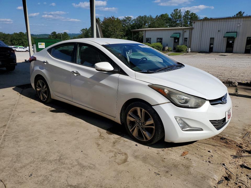 2014 Hyundai Elantra VIN 5NPDH4AE2EH456619 COPART salvage auction — NORMAL WEAR, Al - Certificate Of Title, sold $1,550 on 2026-07-07 (photo 4)