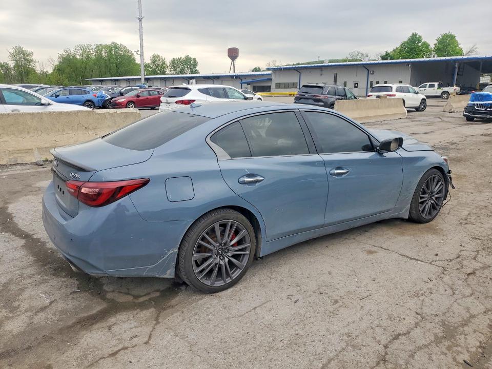 2021 Infiniti Q50 VIN JN1FV7DR1MM880057 COPART salvage auction — FRONT END, Ny - Mv-907A Salvage Certificate, sold $6,500 on 2026-07-14 (photo 3)