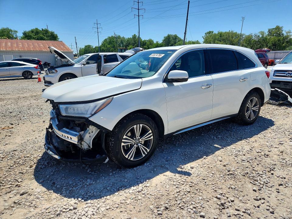2018 Acura Mdx VIN 5J8YD4H38JL029454 COPART salvage auction — FRONT END, Oh - Cert Of Title-Salvage, sold $6,200 on 2026-07-02 (photo 1)