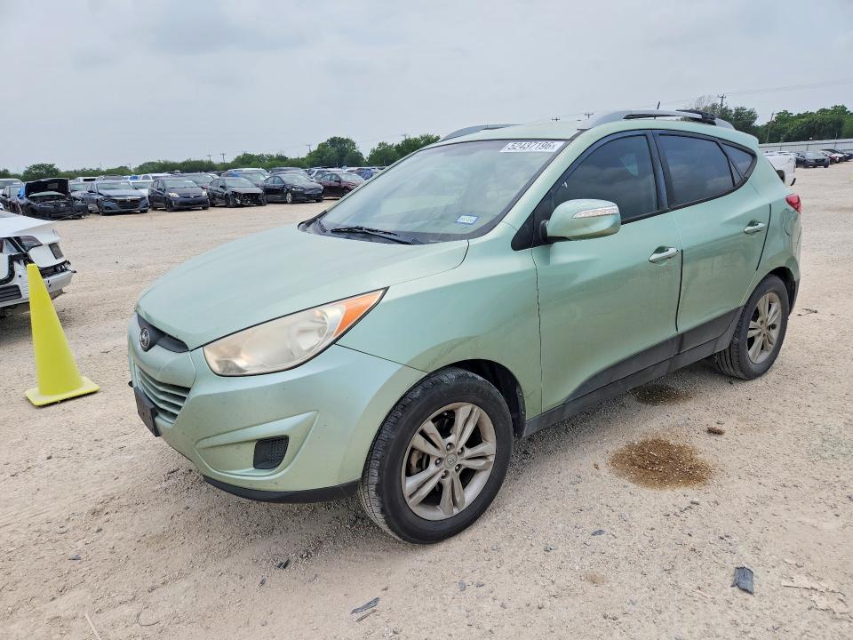 2012 Hyundai Tucson VIN KM8JU3AC2CU458747 COPART salvage auction — REAR END, Tx - Salvage Vehicle Title, sold $1,300 on 2026-07-16 (photo 1)