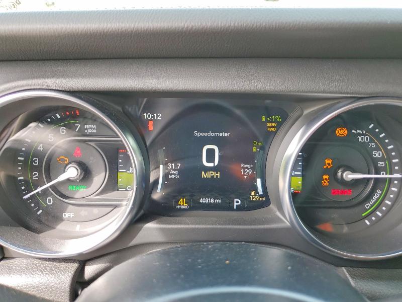 2022 Jeep Wrangler unlimited VIN 1C4JJXP61NW277006 COPART salvage auction — NORMAL WEAR, MO - CERTIFICATE OF TITLE, sold $21,000 on 2026-07-16 (photo 9)