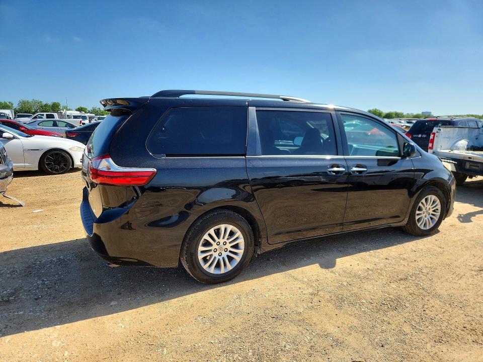 2016 Toyota Sienna VIN 5TDYK3DC4GS754433 COPART salvage auction — HAIL, Salvage Title, sold $850 on 2026-07-30 (photo 3)