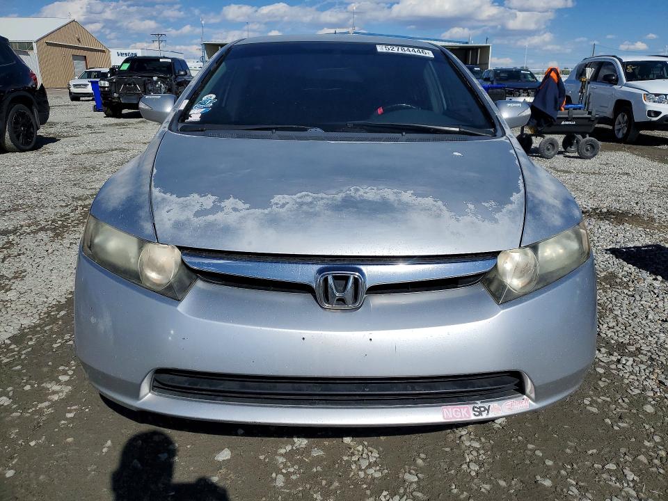 2008 Honda Civic hybrid VIN JHMFA36298S031392 COPART salvage auction — REAR END, Id - Salvage Certificate Of Title, sold $300 on 2026-07-02 (photo 5)