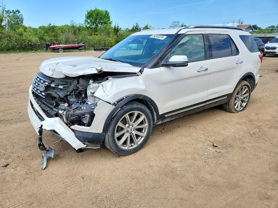 2017 Ford Explorer VIN 1FM5K8F88HGB88910 COPART salvage auction — FRONT END, OH - CERT OF TITLE-SALVAGE, sold $1,500 on 2026-07-02 (photo 1)