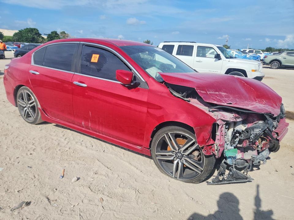 2016 Honda Accord VIN 1HGCR2F56GA245943 COPART salvage auction — FRONT END, Fl - Certificate Of Title, sold $850 on 2026-07-09 (photo 4)