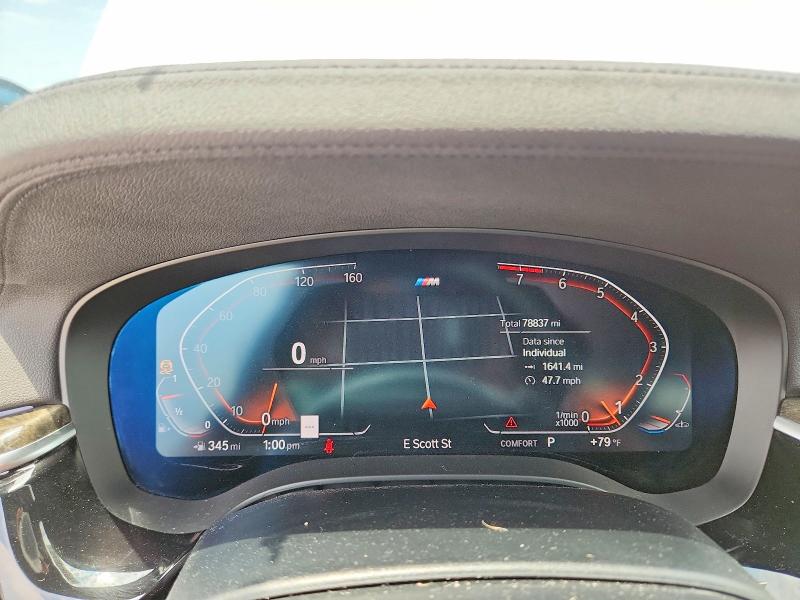 2020 BMW 5er VIN WBAJS3C02LCE58654 COPART salvage auction — FRONT END, Tx - Salvage Vehicle Title, sold $1,050 on 2026-07-24 (photo 9)