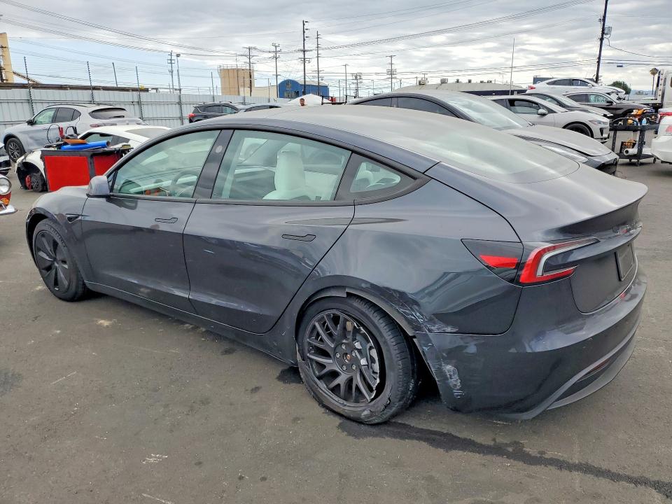 2025 Tesla VIN 5YJ3E1EA0SF916932 COPART salvage auction — REAR END, Ca - Salvage Certificate, sold $13,400 on 2026-07-27 (photo 2)