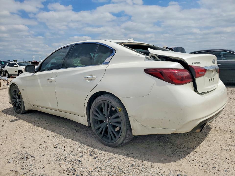 2018 Infiniti Q50 VIN JN1EV7AP6JM355862 COPART salvage auction — FRONT END, Tx - Salvage Vehicle Title, sold $3,000 on 2026-07-31 (photo 2)