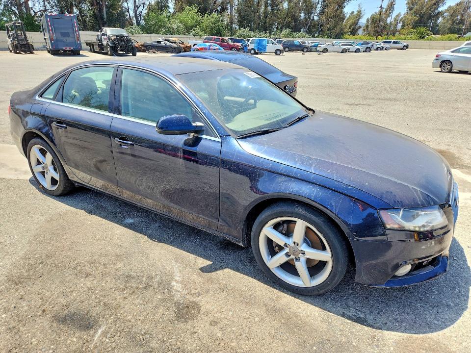2011 Audi A4 VIN WAUMFAFL3BN044682 COPART salvage auction — MINOR DENT/SCRATCHES, CA - DIS/DLR/EXP ONLY CLEAN TITLE, sold $300 on 2026-07-14 (photo 4)
