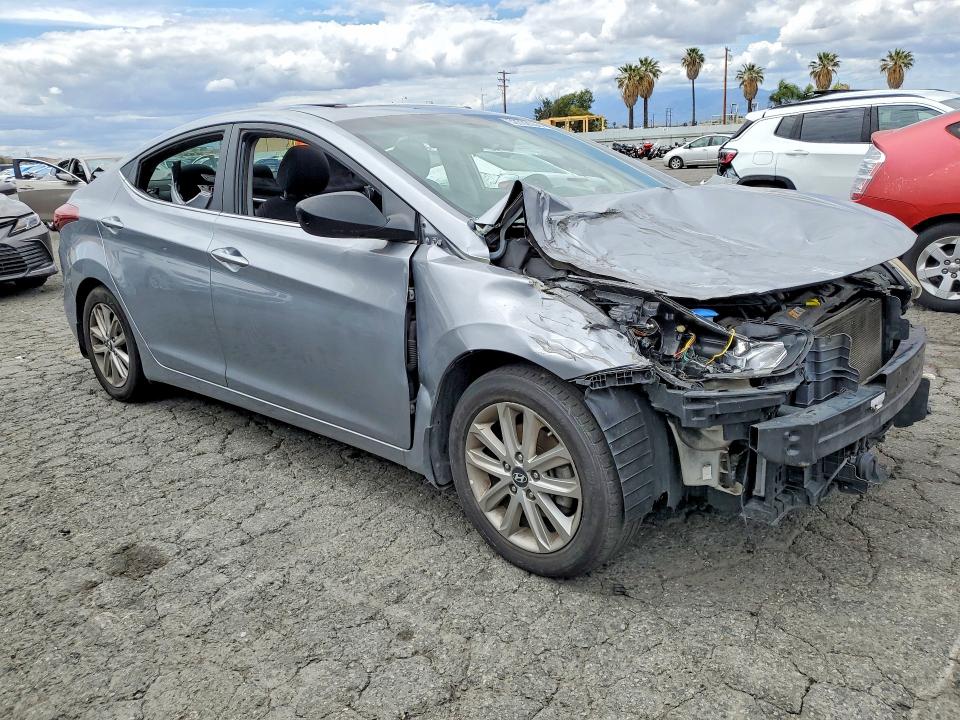2015 Hyundai VIN 5NPDH4AE6FH599378 COPART salvage auction — VANDALISM, Ca - Salvage Certificate, sold $675 on 2026-07-02 (photo 4)