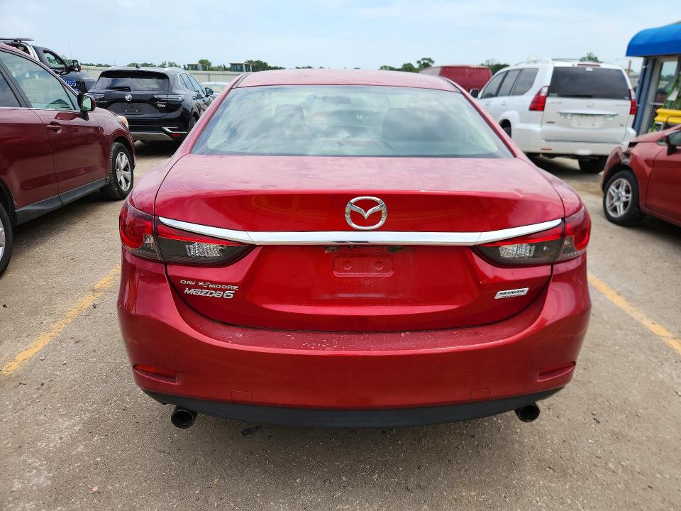 2016 Mazda 6 VIN JM1GJ1U52G1407376 COPART salvage auction — HAIL, Ks - Cert Of Title-Salvage, sold $1,950 on 2026-07-08 (photo 6)