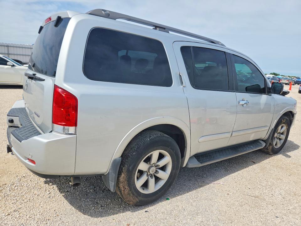 2015 Nissan Armada VIN 5N1BA0ND4FN604918 COPART salvage auction — FRONT END, Tx - Salvage Vehicle Title, sold $950 on 2026-07-09 (photo 3)