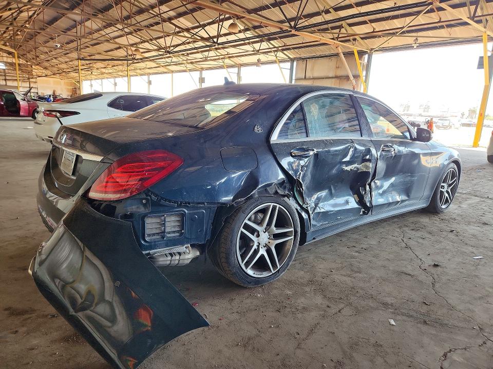 2014 Mercedes-benz S-klasse VIN WDDUG8CB7EA009262 COPART salvage auction — REAR END, Az - Certificate Of Title, sold $3,700 on 2026-07-06 (photo 3)