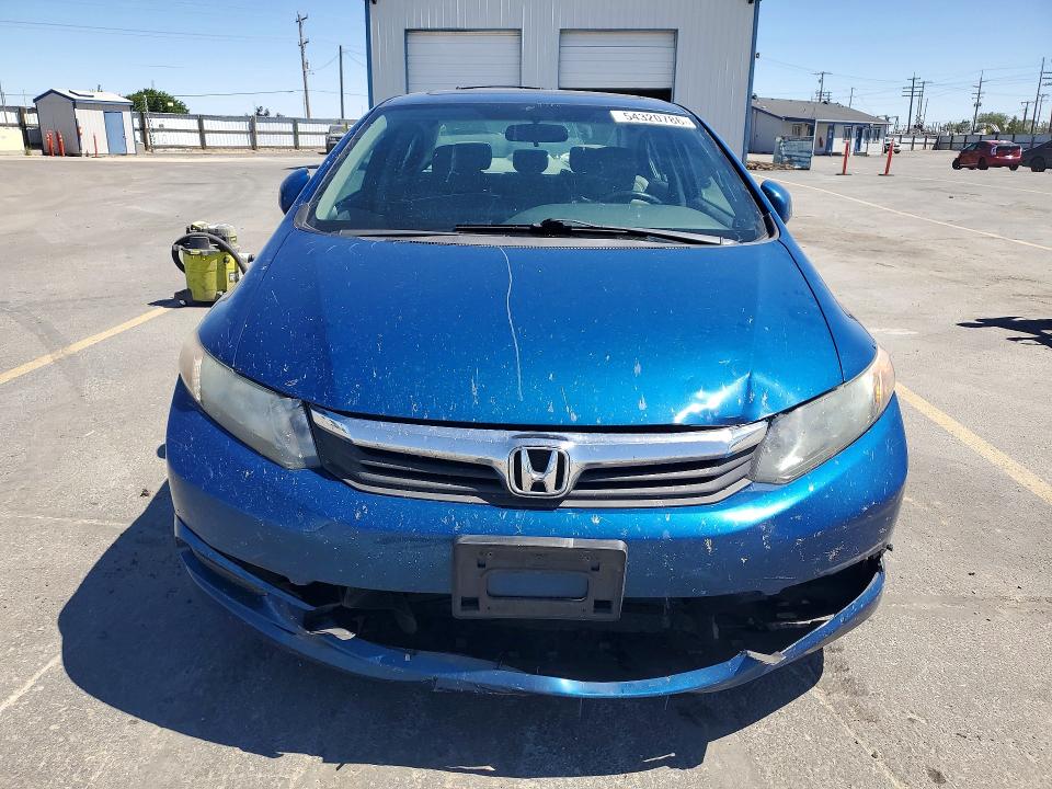 2012 Honda Civic VIN 2HGFB2F96CH549077 COPART salvage auction — FRONT END, Id - Salvage Certificate Of Title, sold $1,650 on 2026-07-02 (photo 5)