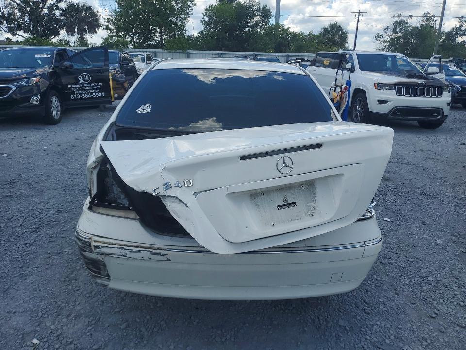 2004 Mercedes-benz C class VIN WDBRF61J14F459572 COPART salvage auction — REAR END, Fl - Cert Of Title Slvg Rebuildable, sold $350 on 2026-07-07 (photo 6)
